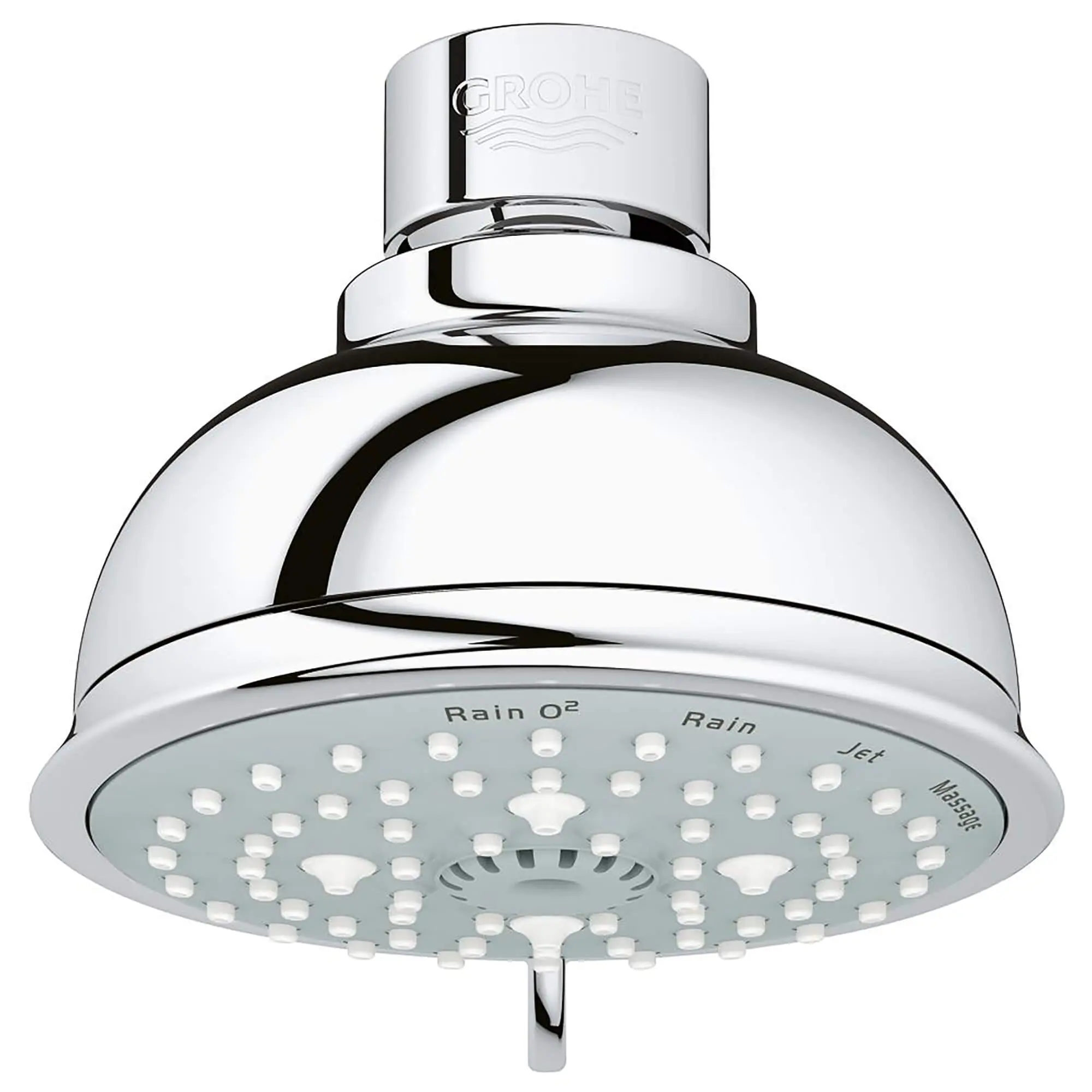 100 Shower Head, 4" - 4 Sprays, 9.5 L/min (2.5 gpm)